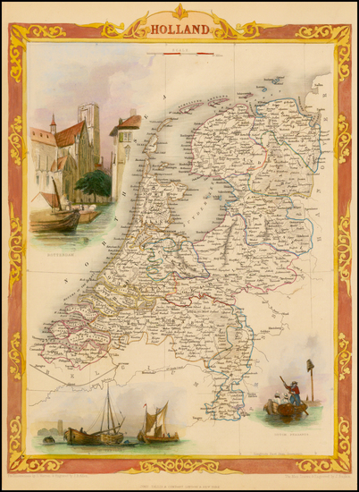 87-Netherlands Map By John Tallis