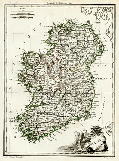 92-Europe and British Isles Map By Conrad Malte-Brun