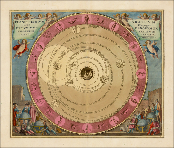 52-World and Celestial Maps Map By Andreas Cellarius