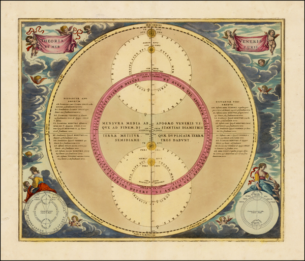 53-Celestial Maps Map By Andreas Cellarius