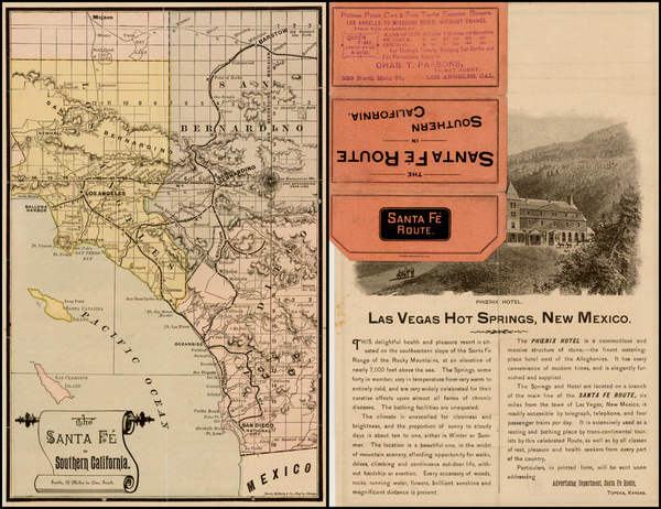 92-California Map By Rand McNally & Company