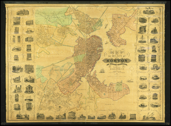 61-New England Map By Henry McIntyre
