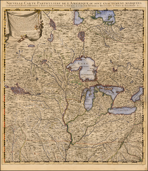 93-South, Midwest, Plains, Southwest and Canada Map By Covens & Mortier / Henry Popple