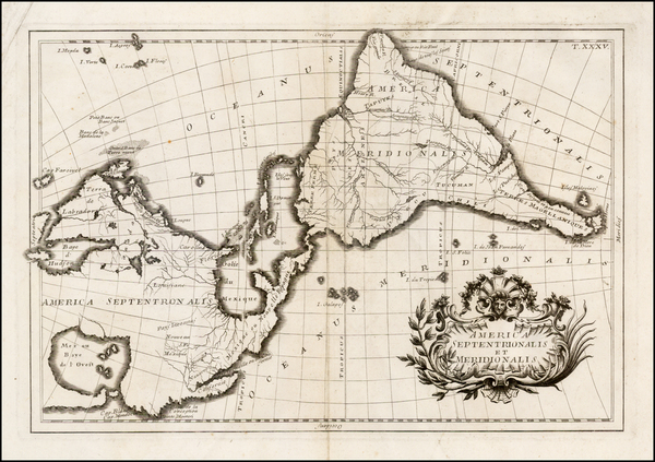 6-South America and America Map By G.B Ghisius