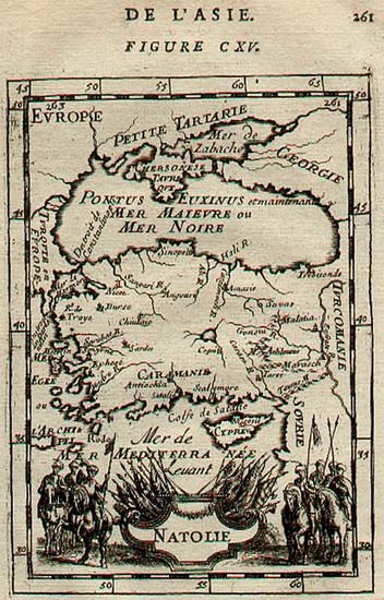 15-Asia and Turkey & Asia Minor Map By Alain Manesson Mallet