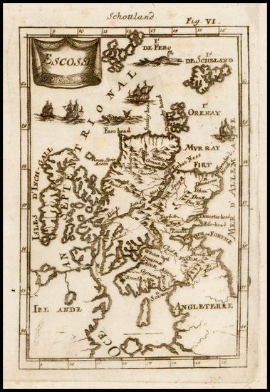 38-Scotland Map By Alain Manesson Mallet