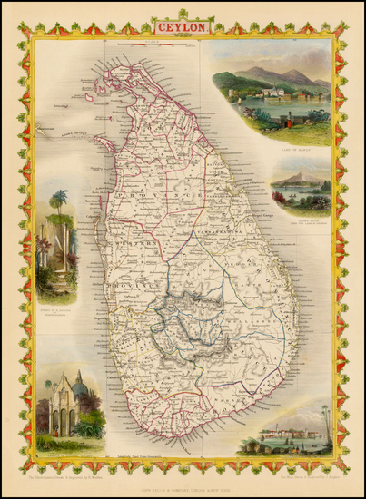 78-India and Other Islands Map By John Tallis