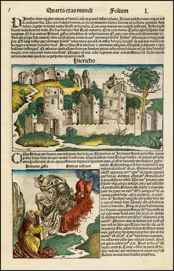 6-Holy Land Map By Hartmann Schedel