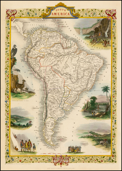 15-South America Map By John Tallis