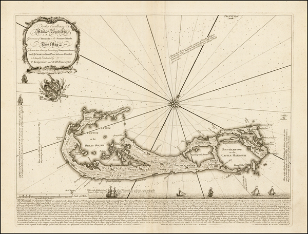 8-Atlantic Ocean and Caribbean Map By Clement Lempriere