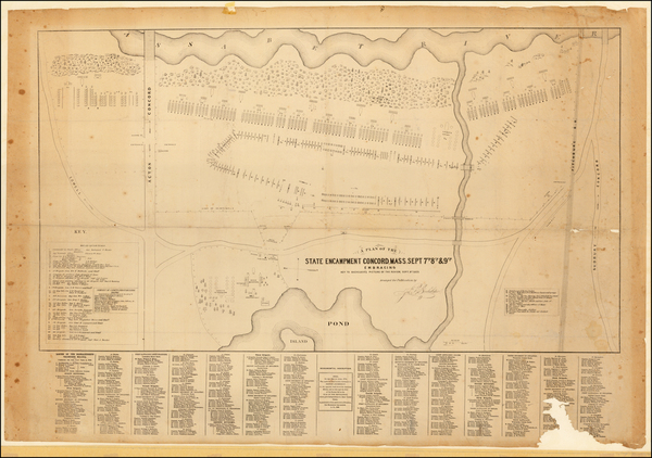 75-Massachusetts Map By John B. Bachelder