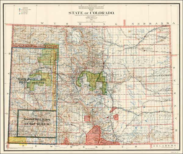 2-Rocky Mountains Map By General Land Office