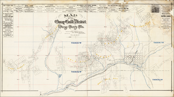 21-Southwest and Rocky Mountains Map By Wheeler & Hurlburt