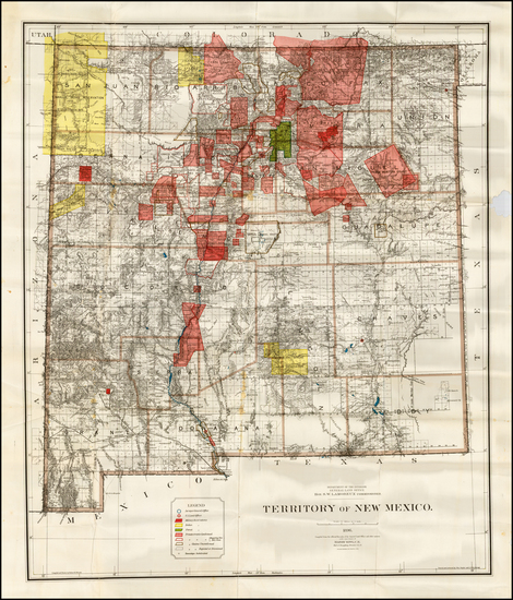 17-New Mexico Map By General Land Office