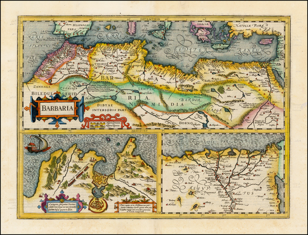 11-Egypt and North Africa Map By Jodocus Hondius