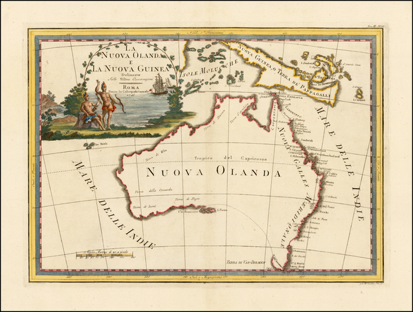 37-Australia Map By Giovanni Maria Cassini