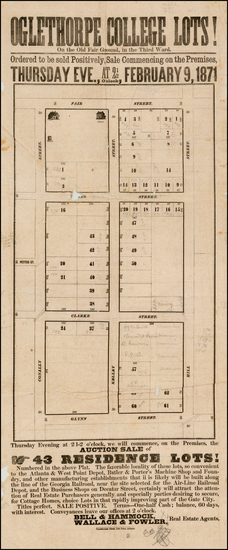 11-Southeast Map By Constitution Steam Job Print, Atlanta.