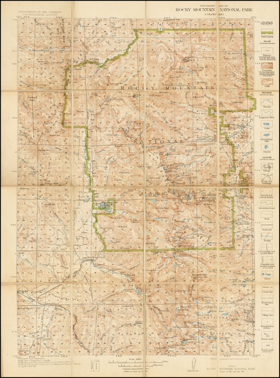 99-Rocky Mountains Map By U.S. Geological Survey