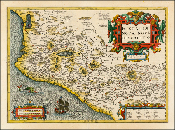 6-Mexico Map By Jodocus Hondius / Gerhard Mercator