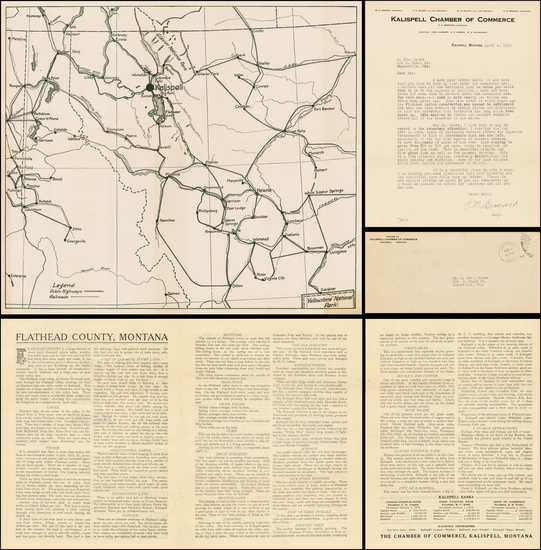 46-Montana Map By Kalispell Chamber of Commerce