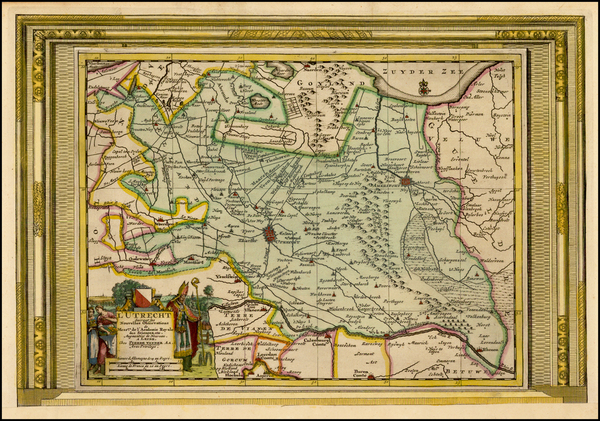 75-Netherlands Map By Pieter van der Aa