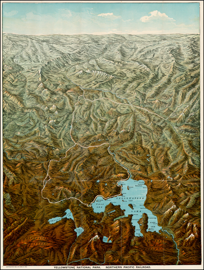 89-Rocky Mountains Map By Charles S. Fee