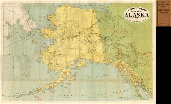 65-Alaska and Canada Map By Rand McNally & Company