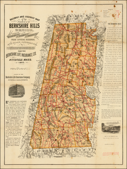 40-New England and Massachusetts Map By Walter Watson