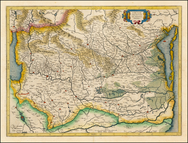 46-Italy Map By  Gerard Mercator