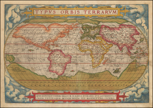 11-World and World Map By Abraham Ortelius