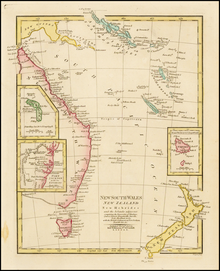 6-Australia, Oceania, New Zealand and Other Pacific Islands Map By Robert Wilkinson