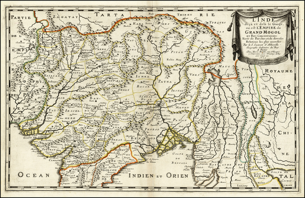 100-India and Central Asia & Caucasus Map By Nicolas Sanson