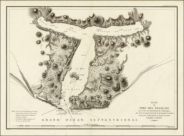 89-Alaska Map By Jean Francois Galaup de La Perouse