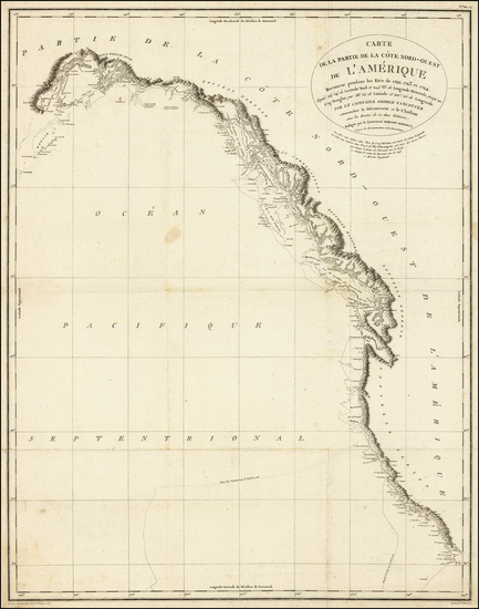 14-Alaska, California and Canada Map By George Vancouver