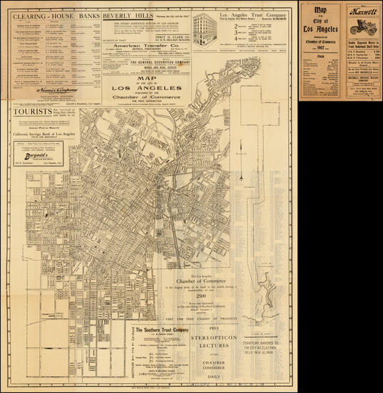 54-Los Angeles Map By Geo. Rice & Sons