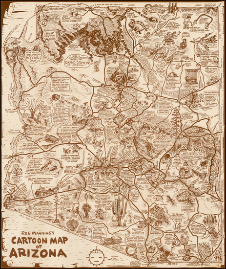 11-Southwest Map By Reginald Manning