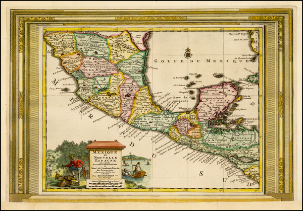 49-Mexico and Central America Map By Pieter van der Aa