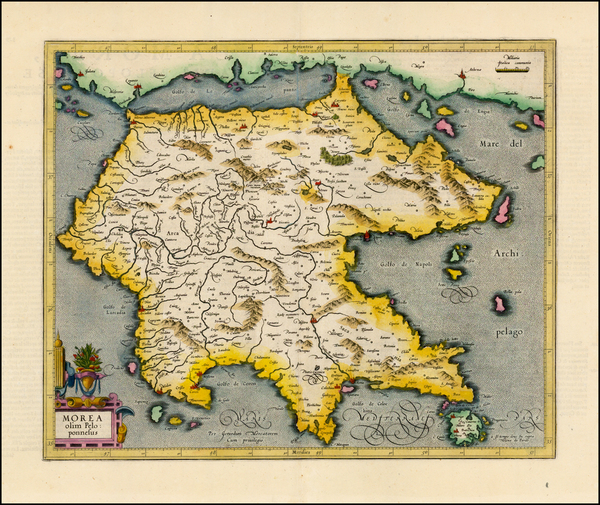 36-Balearic Islands and Greece Map By  Gerard Mercator