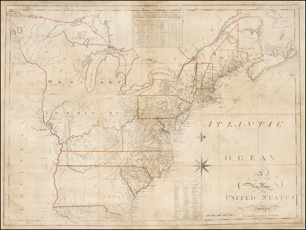 10-United States Map By Osgood Carleton  &  John Norman