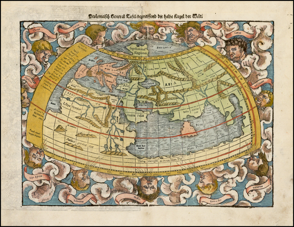 19-World and World Map By Sebastian Munster