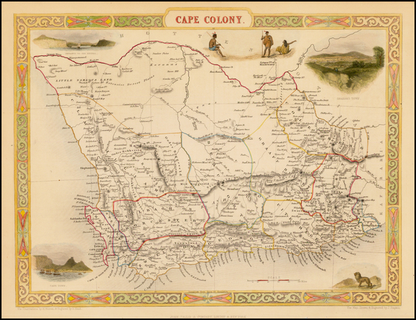 63-South Africa Map By John Tallis