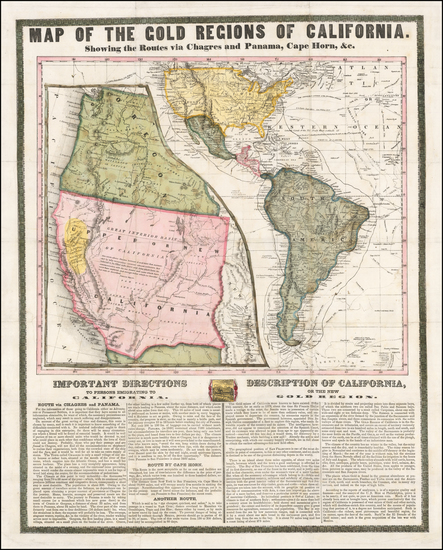 5-Arizona, Utah, Nevada, Utah, North America and California Map By Ensign & Thayer