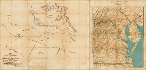 89-South and Southeast Map By Robert Bruce Ricketts