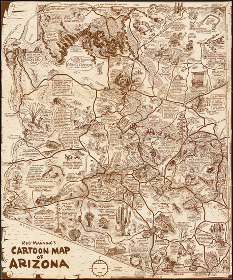 14-Southwest Map By Reginald Manning