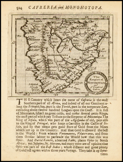 45-South Africa Map By Robert Morden