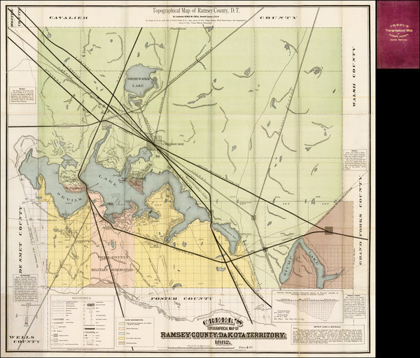 84-Plains and North Dakota Map By Heber M. Creel