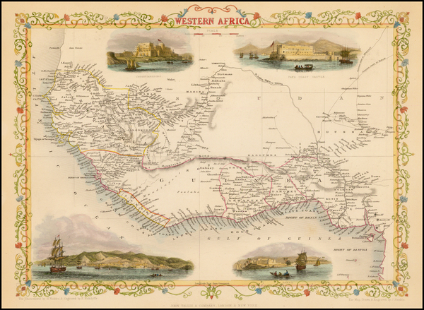 83-West Africa Map By John Tallis