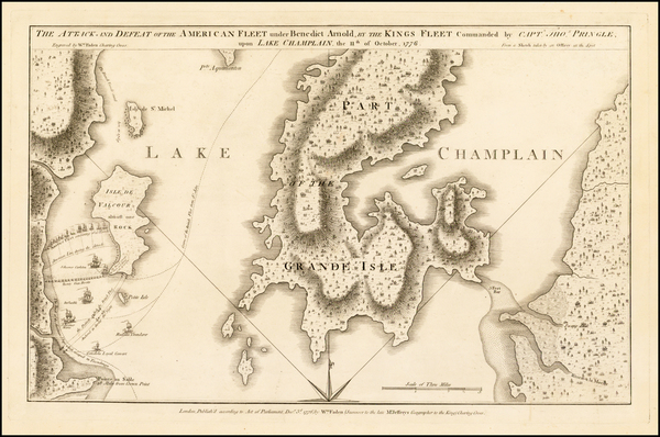 68-New England Map By William Faden