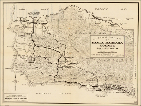 38-California Map By Automobile Club of Southern California