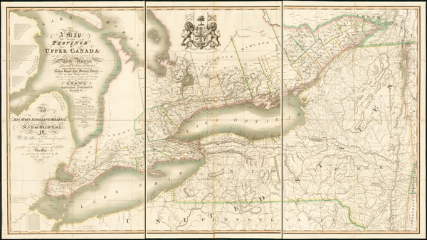 22-Canada Map By James G. Chewett  &  Thomas Ridout